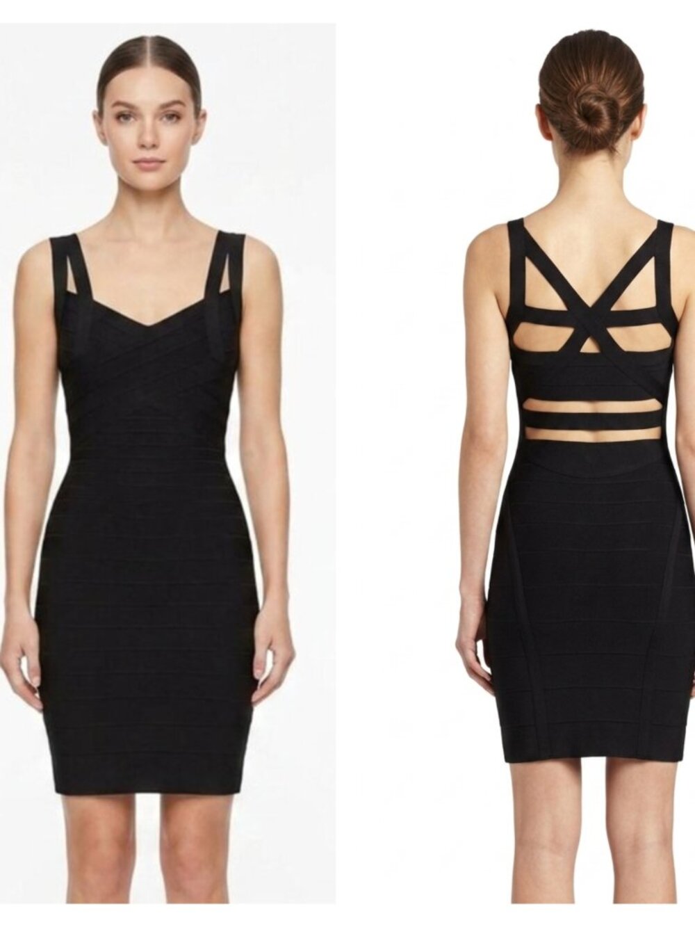 Stretta Cutout Stretch Bodycon Cutout Cocktail Dress- Sz. XS